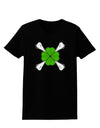 Clover and Crossbones Womens Dark T-Shirt by TooLoud-TooLoud-Black-X-Small-Davson Sales