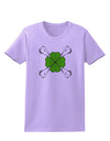 Clover and Crossbones Womens T-Shirt by TooLoud-TooLoud-Lavender-X-Small-Davson Sales