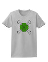 Clover and Crossbones Womens T-Shirt by TooLoud-TooLoud-AshGray-X-Small-Davson Sales