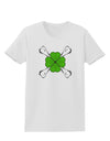 Clover and Crossbones Womens T-Shirt by TooLoud-TooLoud-White-X-Small-Davson Sales