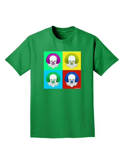 Clown Face Pop Art 2 Adult Dark T-Shirt-Mens T-Shirt-TooLoud-Kelly-Green-Small-Davson Sales