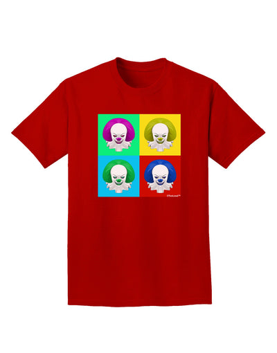 Clown Face Pop Art 2 Adult Dark T-Shirt-Mens T-Shirt-TooLoud-Red-Small-Davson Sales