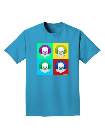 Clown Face Pop Art 2 Adult Dark T-Shirt-Mens T-Shirt-TooLoud-Turquoise-Small-Davson Sales