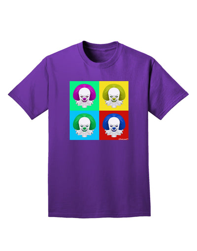 Clown Face Pop Art 2 Adult Dark T-Shirt-Mens T-Shirt-TooLoud-Purple-Small-Davson Sales