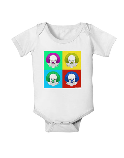 Clown Face Pop Art 2 Baby Romper Bodysuit-Baby Romper-TooLoud-White-06-Months-Davson Sales