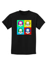 Clown Face Pop Art 2 Childrens Dark T-Shirt-Childrens T-Shirt-TooLoud-Black-X-Small-Davson Sales