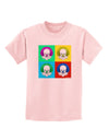 Clown Face Pop Art 2 Childrens T-Shirt-Childrens T-Shirt-TooLoud-PalePink-X-Small-Davson Sales