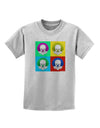 Clown Face Pop Art 2 Childrens T-Shirt-Childrens T-Shirt-TooLoud-AshGray-X-Small-Davson Sales