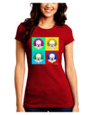 Clown Face Pop Art 2 Juniors Crew Dark T-Shirt-T-Shirts Juniors Tops-TooLoud-Red-Juniors Fitted Small-Davson Sales