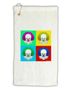 Clown Face Pop Art 2 Micro Terry Gromet Golf Towel 11&#x22;x19-Golf Towel-TooLoud-White-Davson Sales