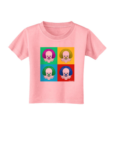 Clown Face Pop Art 2 Toddler T-Shirt-Toddler T-Shirt-TooLoud-Candy-Pink-2T-Davson Sales