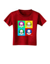 Clown Face Pop Art 2 Toddler T-Shirt Dark-Toddler T-Shirt-TooLoud-Red-2T-Davson Sales