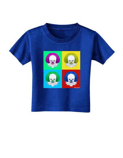 Clown Face Pop Art 2 Toddler T-Shirt Dark-Toddler T-Shirt-TooLoud-Royal-Blue-2T-Davson Sales