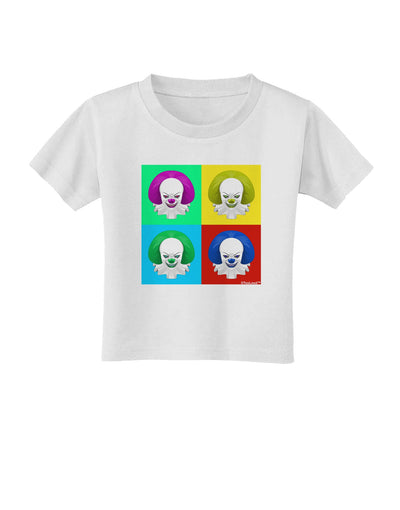 Clown Face Pop Art 2 Toddler T-Shirt-Toddler T-Shirt-TooLoud-White-2T-Davson Sales