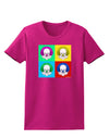 Clown Face Pop Art 2 Womens Dark T-Shirt-TooLoud-Hot-Pink-Small-Davson Sales