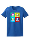 Clown Face Pop Art 2 Womens Dark T-Shirt-TooLoud-Royal-Blue-X-Small-Davson Sales