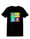 Clown Face Pop Art 2 Womens Dark T-Shirt-TooLoud-Black-X-Small-Davson Sales