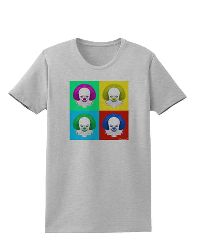 Clown Face Pop Art 2 Womens T-Shirt-Womens T-Shirt-TooLoud-AshGray-X-Small-Davson Sales