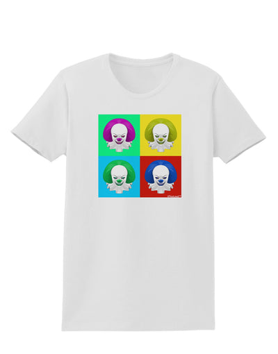 Clown Face Pop Art 2 Womens T-Shirt-Womens T-Shirt-TooLoud-White-X-Small-Davson Sales