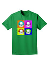 Clown Face Pop Art Adult Dark T-Shirt-Mens T-Shirt-TooLoud-Kelly-Green-Small-Davson Sales