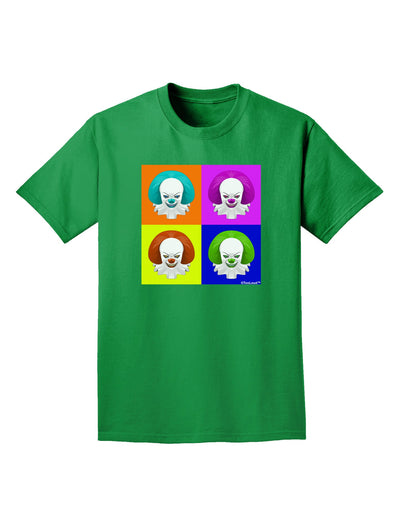 Clown Face Pop Art Adult Dark T-Shirt-Mens T-Shirt-TooLoud-Kelly-Green-Small-Davson Sales