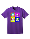 Clown Face Pop Art Adult Dark T-Shirt-Mens T-Shirt-TooLoud-Purple-Small-Davson Sales