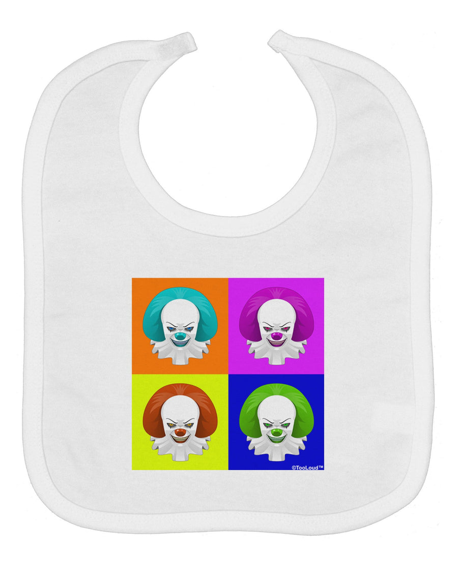 Clown Face Pop Art Baby Bib