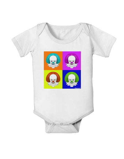 Clown Face Pop Art Baby Romper Bodysuit-Baby Romper-TooLoud-White-06-Months-Davson Sales