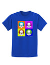 Clown Face Pop Art Childrens Dark T-Shirt-Childrens T-Shirt-TooLoud-Royal-Blue-X-Small-Davson Sales