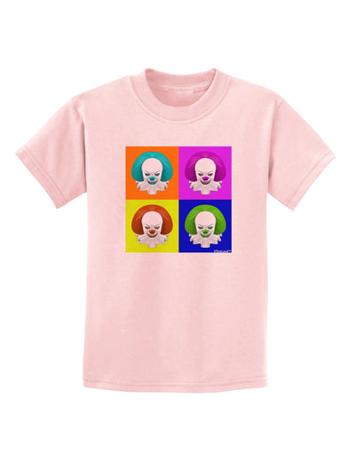 Clown Face Pop Art Childrens T-Shirt-Childrens T-Shirt-TooLoud-PalePink-X-Small-Davson Sales