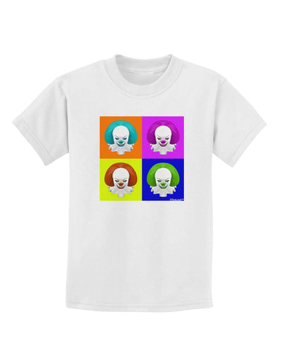 Clown Face Pop Art Childrens T-Shirt-Childrens T-Shirt-TooLoud-White-X-Small-Davson Sales