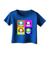 Clown Face Pop Art Infant T-Shirt Dark-Infant T-Shirt-TooLoud-Royal-Blue-06-Months-Davson Sales