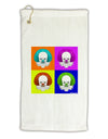 Clown Face Pop Art Micro Terry Gromet Golf Towel 11&#x22;x19-Golf Towel-TooLoud-White-Davson Sales