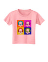 Clown Face Pop Art Toddler T-Shirt-Toddler T-Shirt-TooLoud-Candy-Pink-2T-Davson Sales