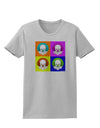 Clown Face Pop Art Womens T-Shirt-Womens T-Shirt-TooLoud-AshGray-X-Small-Davson Sales