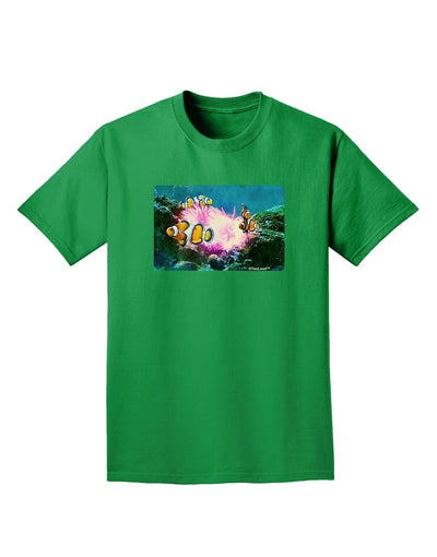 Clownfish Watercolor Adult Dark T-Shirt-Mens T-Shirt-TooLoud-Kelly-Green-Small-Davson Sales