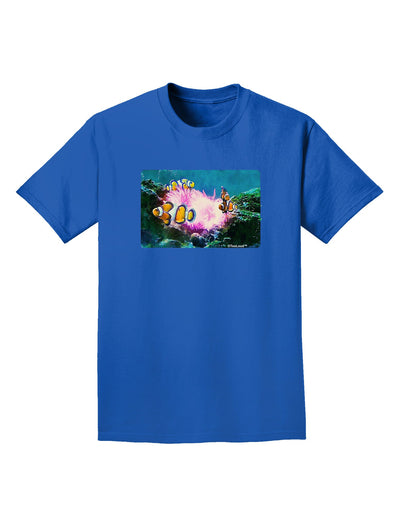 Clownfish Watercolor Adult Dark T-Shirt-Mens T-Shirt-TooLoud-Royal-Blue-Small-Davson Sales