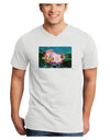 Clownfish Watercolor Adult V-Neck T-shirt-Mens V-Neck T-Shirt-TooLoud-White-Small-Davson Sales