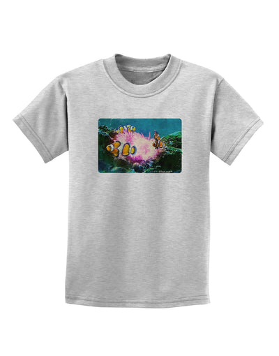 Clownfish Watercolor Childrens T-Shirt-Childrens T-Shirt-TooLoud-AshGray-X-Small-Davson Sales