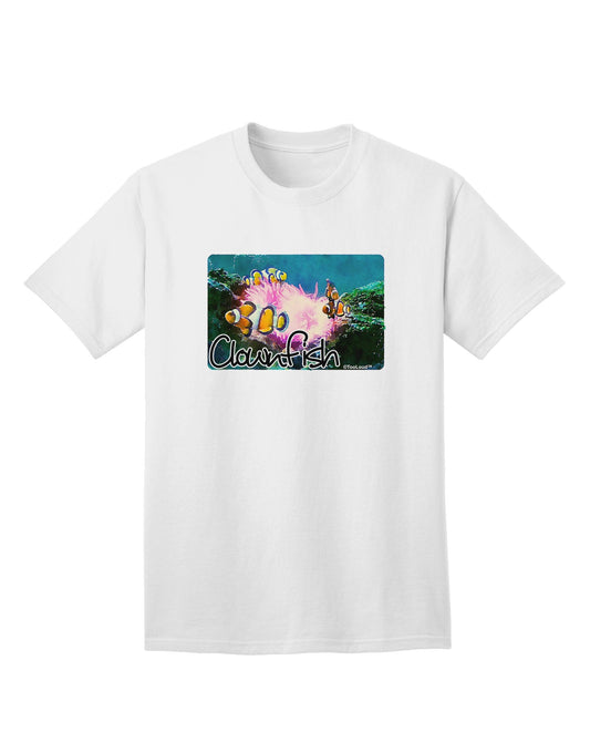 Clownfish Watercolor Text Adult T-Shirt-Mens T-Shirt-TooLoud-White-Small-Davson Sales