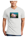 Clownfish Watercolor Text Adult V-Neck T-shirt-Mens V-Neck T-Shirt-TooLoud-White-Small-Davson Sales