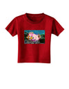 Clownfish Watercolor Text Toddler T-Shirt Dark-Toddler T-Shirt-TooLoud-Red-2T-Davson Sales