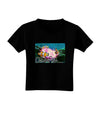 Clownfish Watercolor Text Toddler T-Shirt Dark-Toddler T-Shirt-TooLoud-Black-2T-Davson Sales