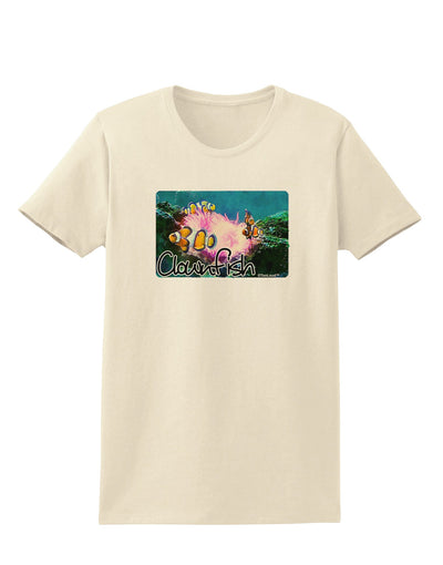 Clownfish Watercolor Text Womens T-Shirt-Womens T-Shirt-TooLoud-Natural-X-Small-Davson Sales