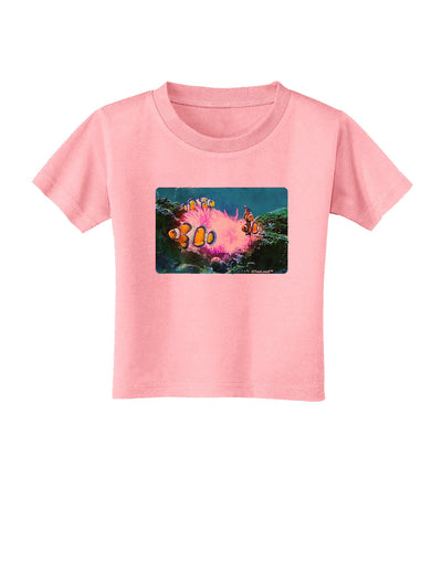 Clownfish Watercolor Toddler T-Shirt-Toddler T-Shirt-TooLoud-Candy-Pink-2T-Davson Sales