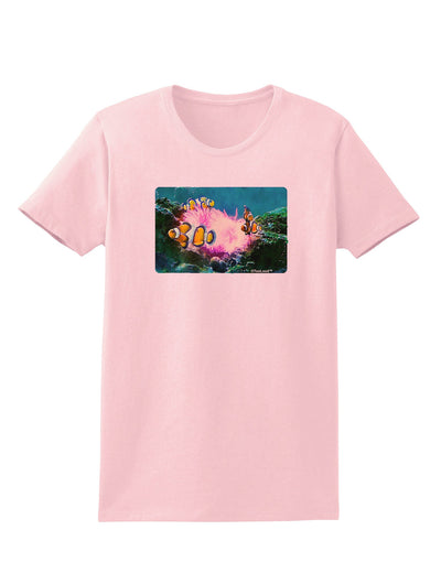 Clownfish Watercolor Womens T-Shirt-Womens T-Shirt-TooLoud-PalePink-X-Small-Davson Sales