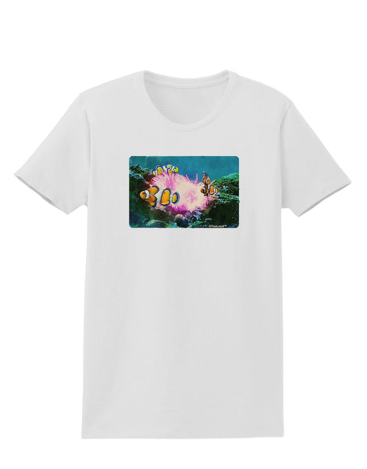 Clownfish Watercolor Womens T-Shirt-Womens T-Shirt-TooLoud-White-X-Small-Davson Sales
