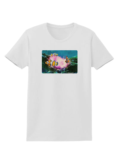 Clownfish Watercolor Womens T-Shirt-Womens T-Shirt-TooLoud-White-X-Small-Davson Sales