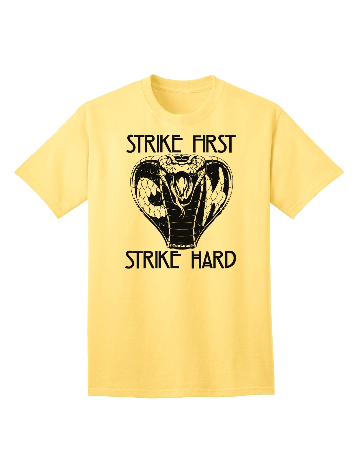Cobra Adult T-Shirt: Unleash Your Inner Strength with Striking Style-Mens T-shirts-TooLoud-Yellow-Small-Davson Sales