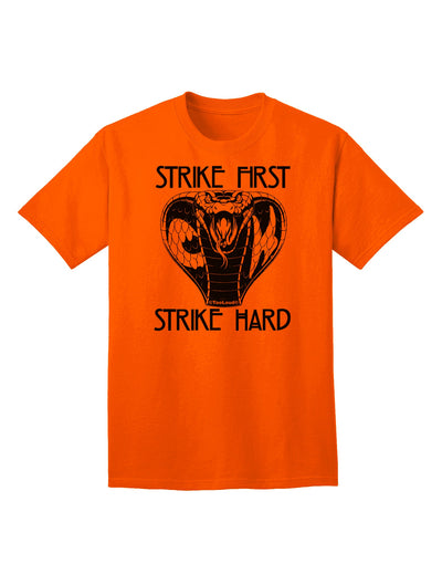 Cobra Adult T-Shirt: Unleash Your Inner Strength with Striking Style-Mens T-shirts-TooLoud-Orange-Small-Davson Sales